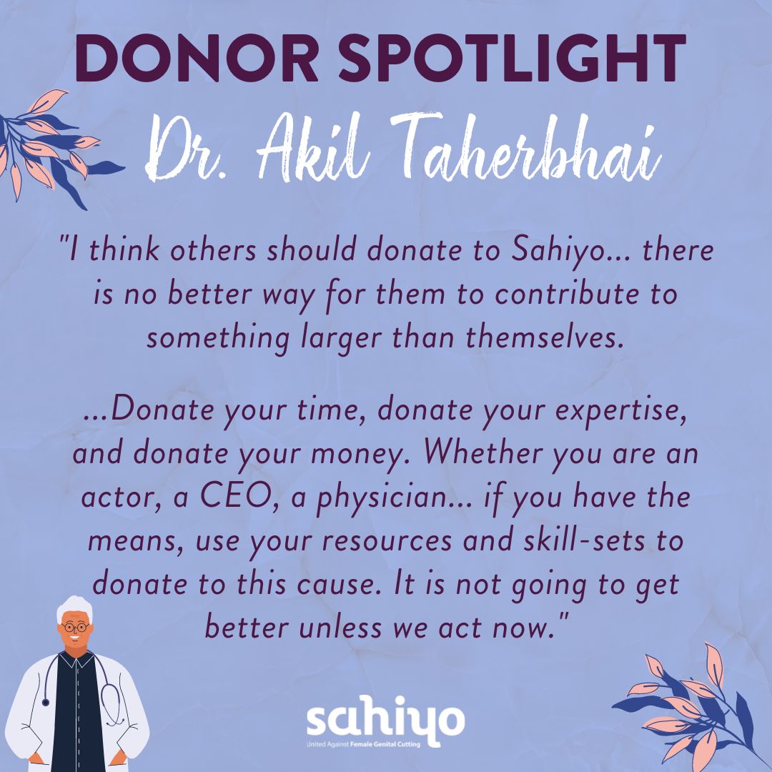 Sahiyo’s International Women’s Day Celebration & Silent Auction Donor Spotlight: Dr. Akil Taherbhai