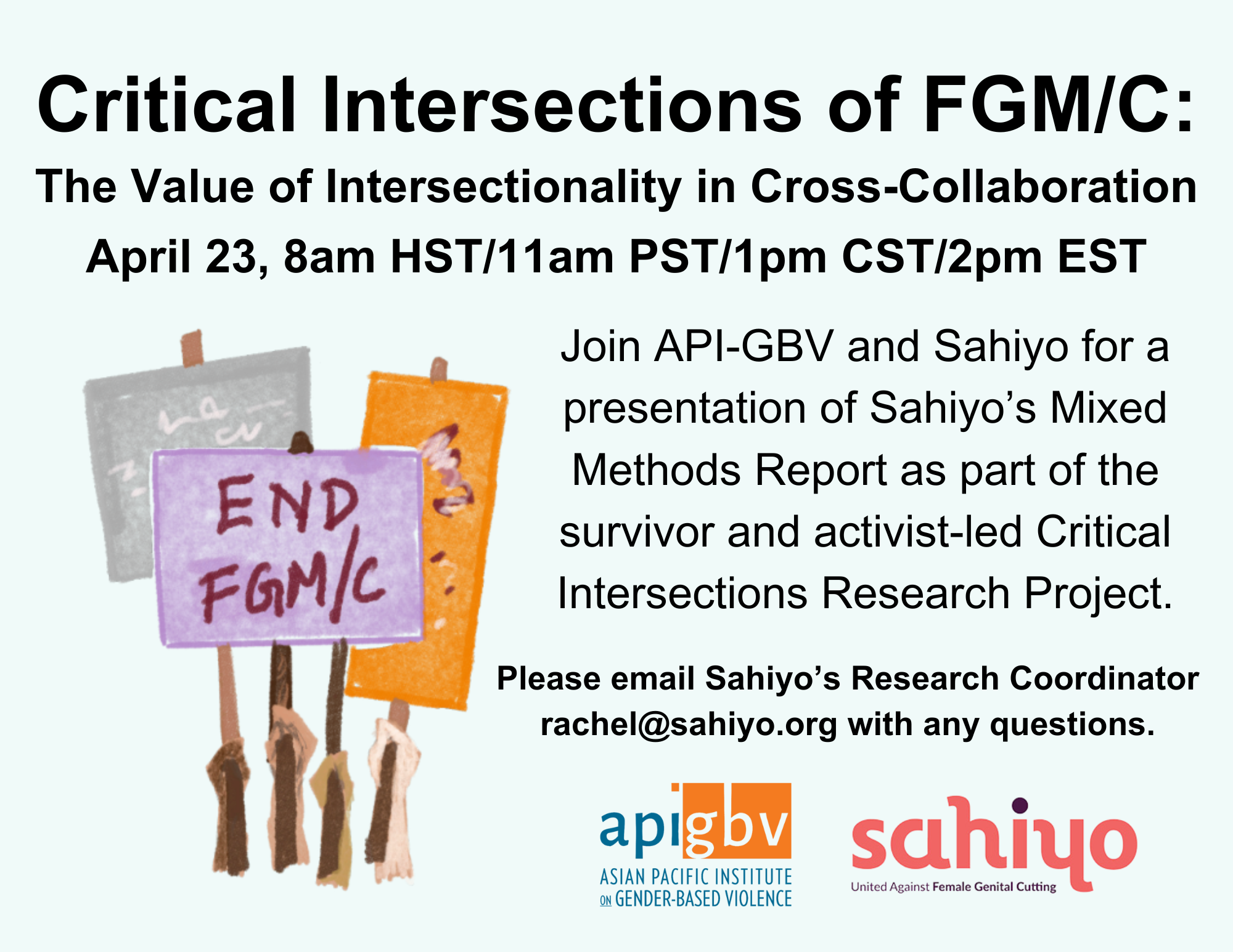 Critical Intersections of FGM/C: The Value of Intersectionality in Cross-Collaboration Webinar