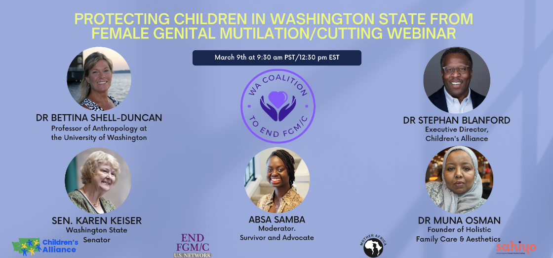 Washington Coalition hosts educational webinar on female genital cutting