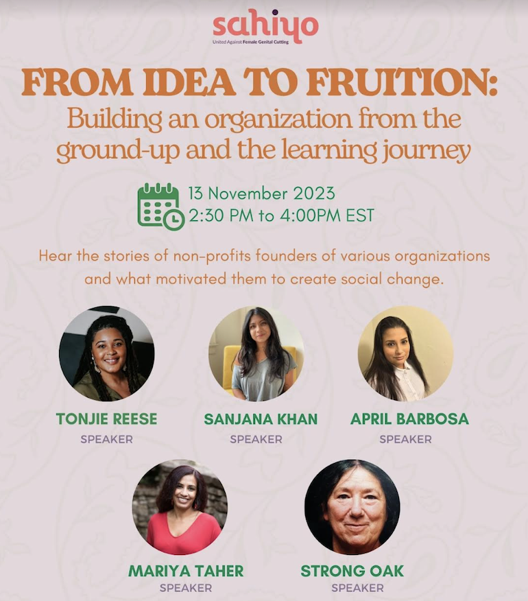 From idea to fruition: A webinar by nonprofit founders working in gender-based violence