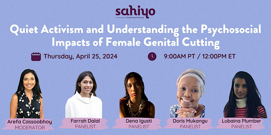 Presenting “Quiet Activism and the Psychosocial Impacts of Female Genital Cutting”