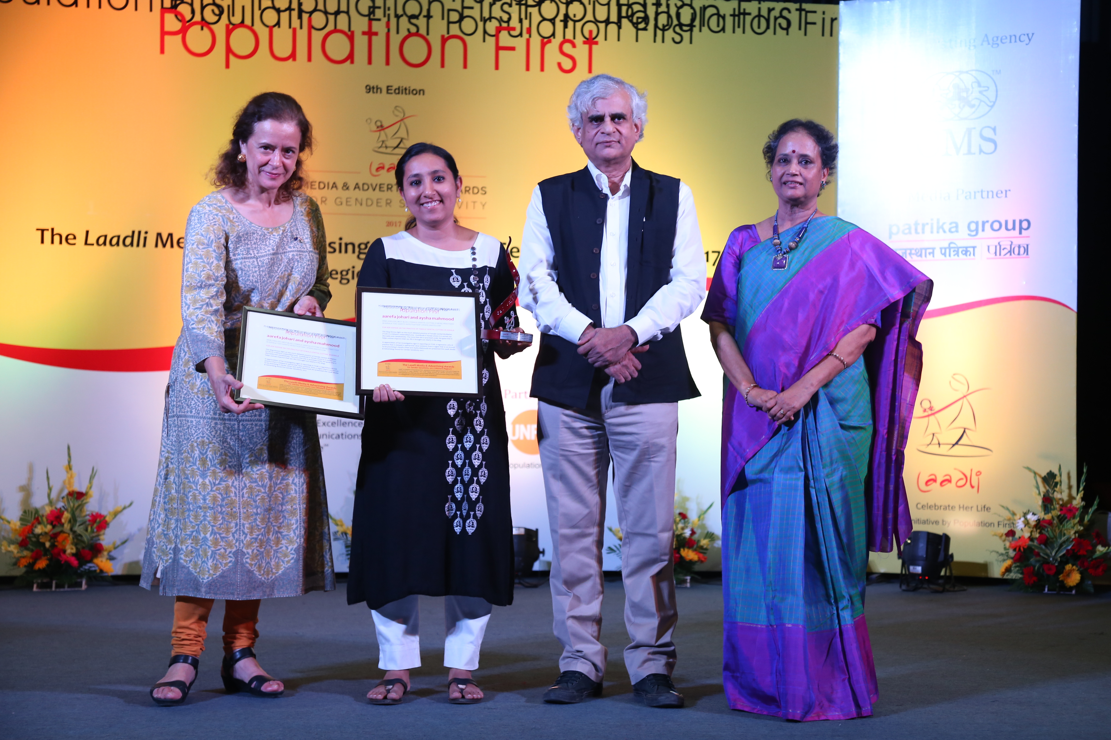 Sahiyo co-founders win Laadli and ShoorVeer Awards in India