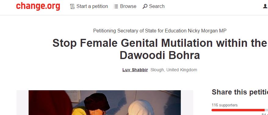 Now, a petition against khatna by UK Bohra woman