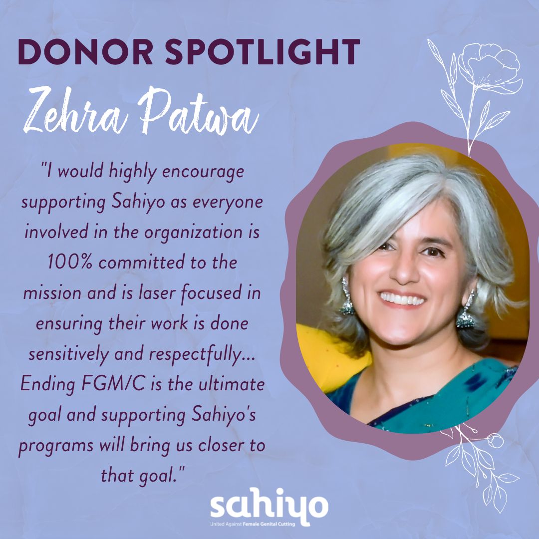 Sahiyo’s International Women’s Day Celebration & Silent Auction Donor Spotlight: Zehra Patwa
