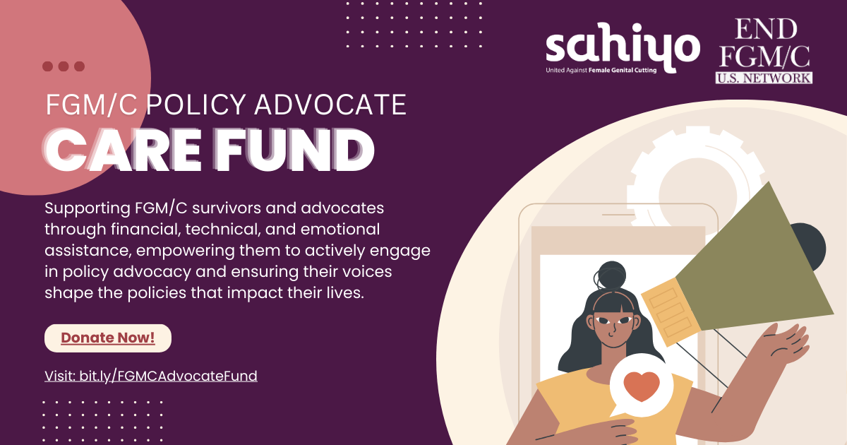 Help a Change Maker Through the FGM/C Policy Advocate Care Fund