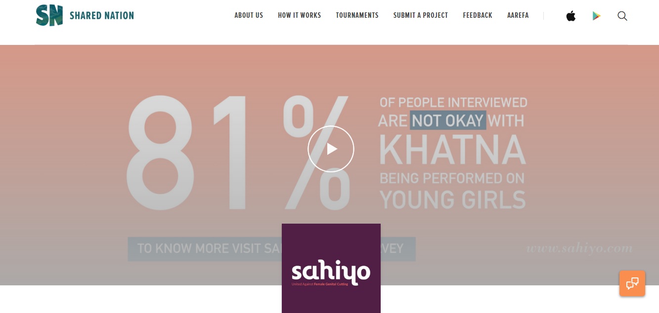 Want to help end Female Genital Cutting? Vote for Sahiyo in the Shared Nation Contest