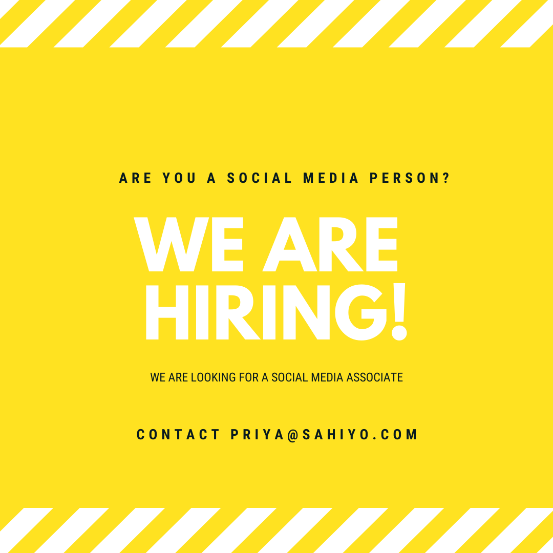 Job Opening! Social Media Consultant for a new Sahiyo project in India