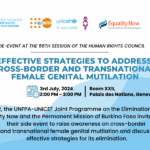 Side-Event at the 56th session of the Human Rights Council Effective Strategies to Address Cross-Border and Transnational Female Genital Mutilation