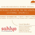 SOAR November Member Training: FGM/C with Sahiyo