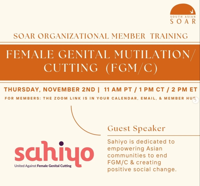 SOAR November Member Training: FGM/C with Sahiyo