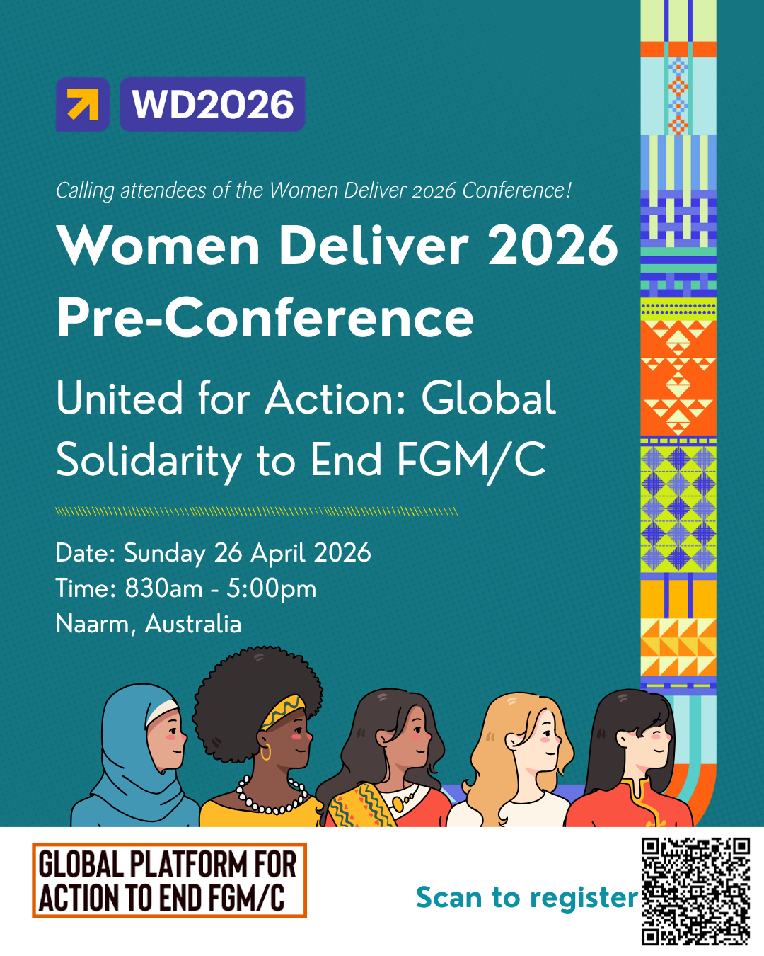 Women Deliver 2026 Pre-Conference: United for Action: Global Solidarity to End FGM/C