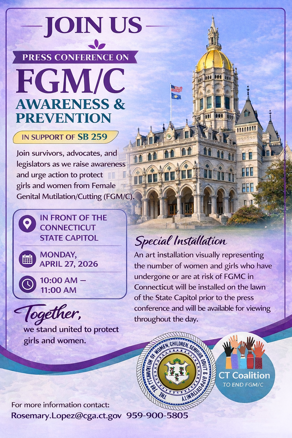 Press-Conference on FGM/C Prevention in Connecticut
