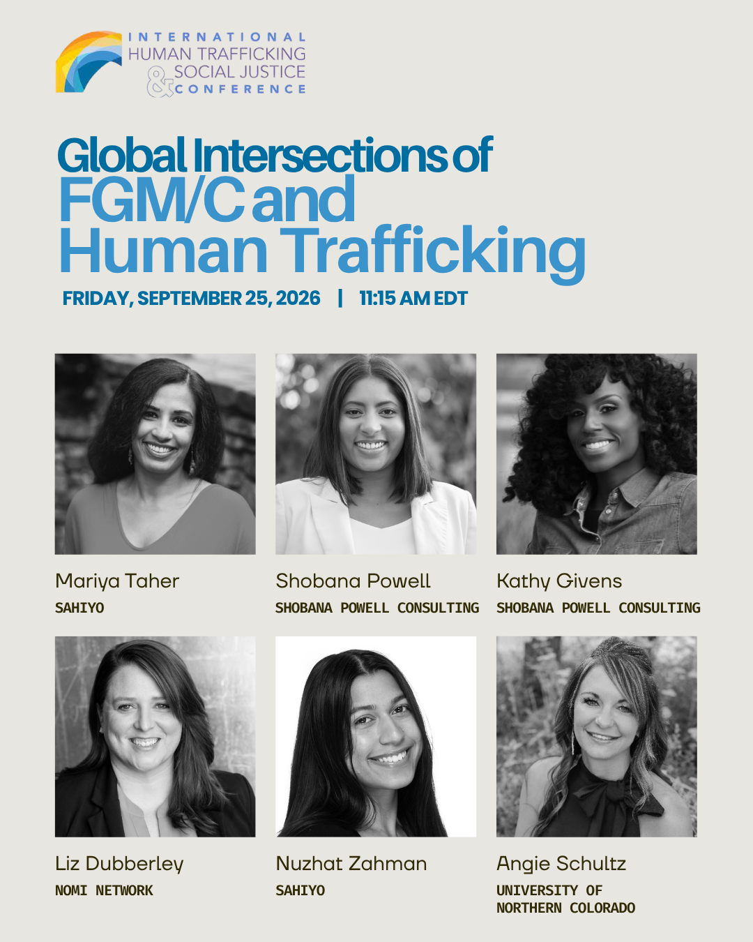 International Human Trafficking & Social Justice Conference 2026: Intersections of Female Genital Mutilation/Cutting and Human Trafficking: A Global Needs Assessment